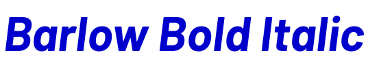 Barlow Bold Italic шрифт